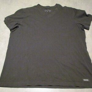 LIFE is Good T shirt Extra Large Mens Crusher charcoal grey v neck